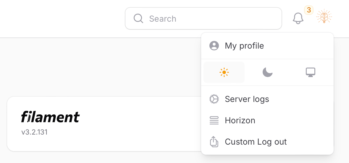 Filament Mastery Custom Logout Label
