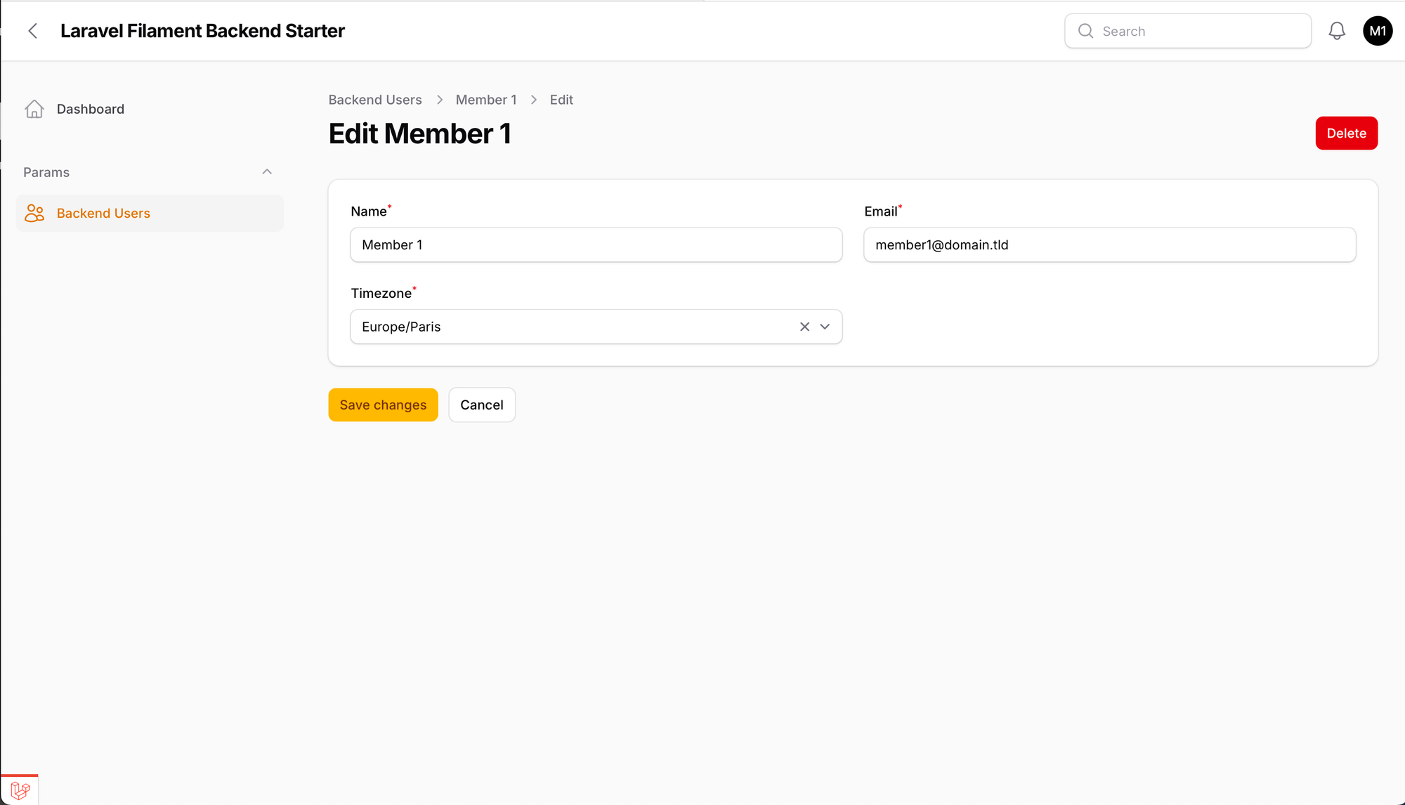 Backend Users Management Edit in Laravel Filament