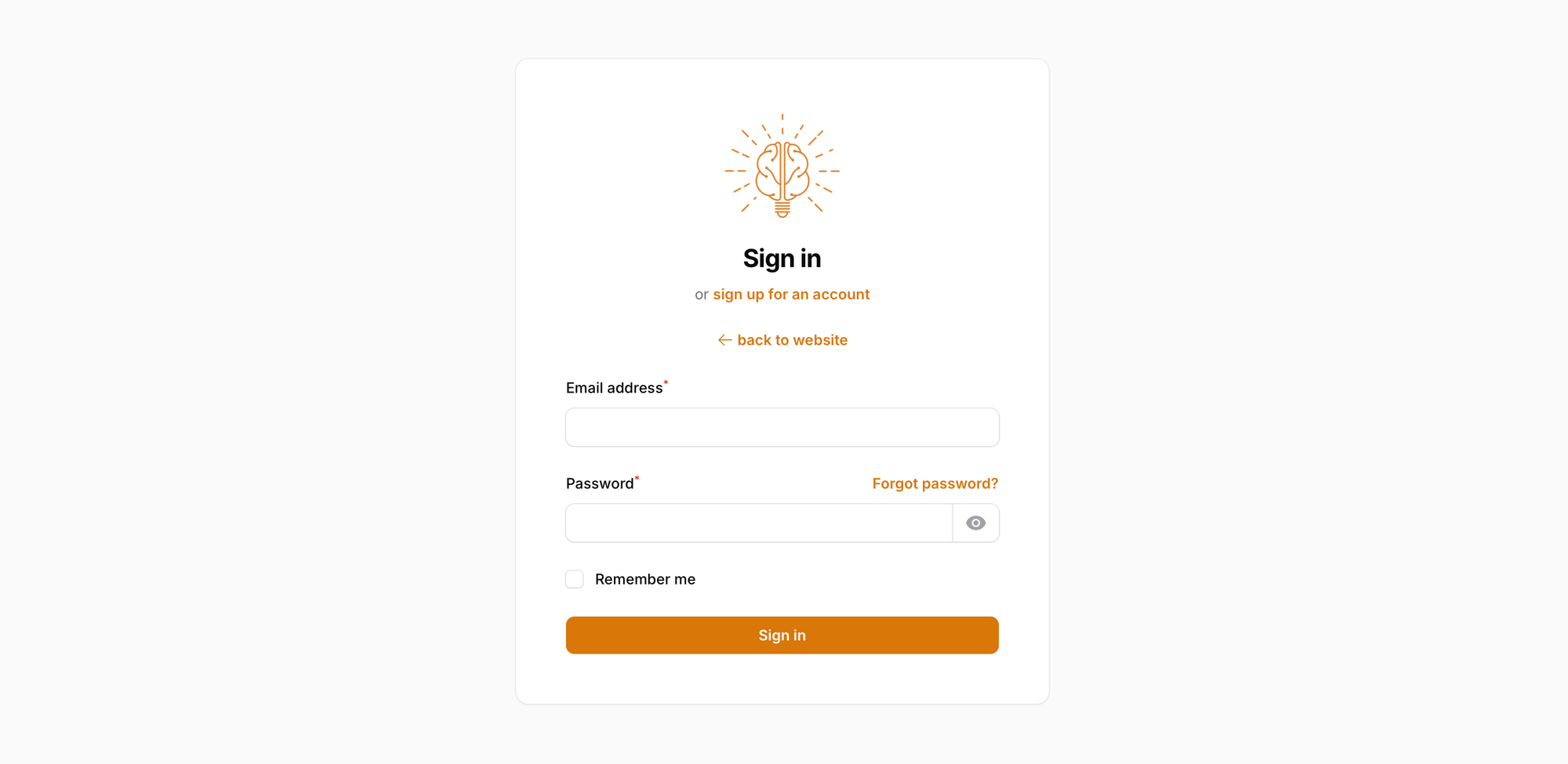 Filament Login Page Example
