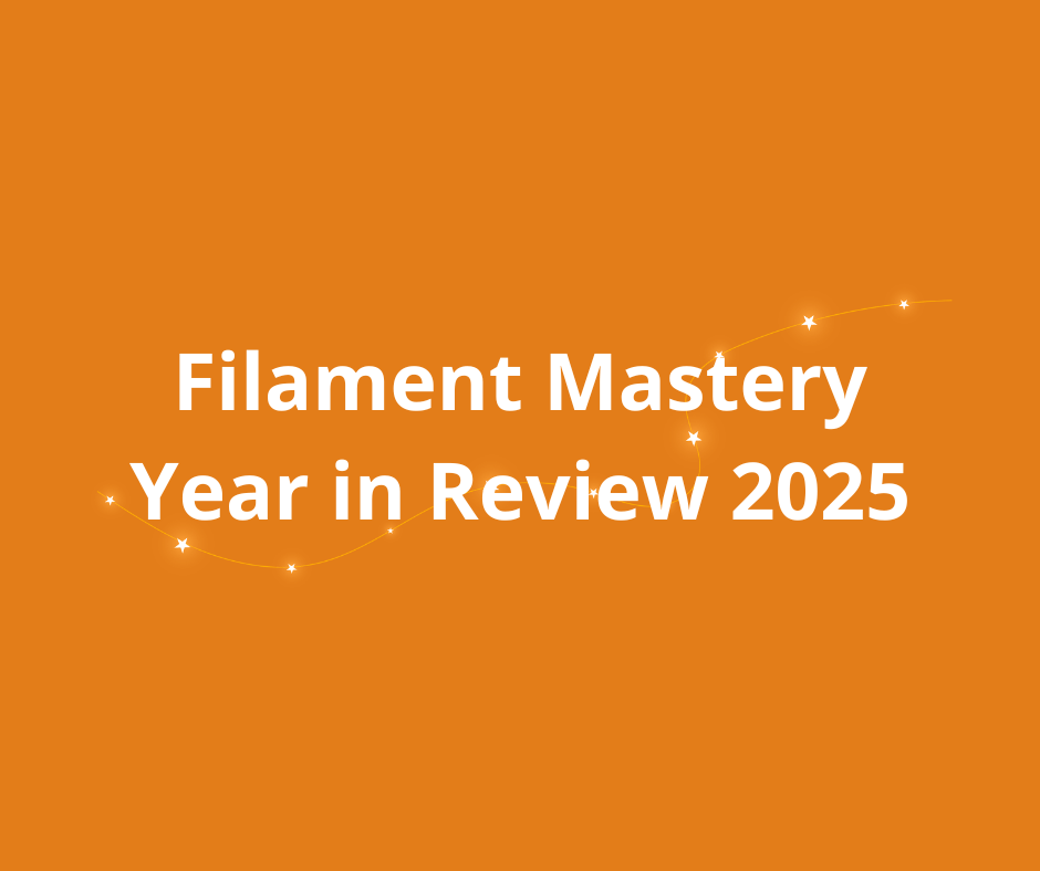 Filament Mastery 2025 year in review, one year of the Filament PHP community